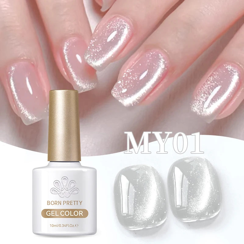 BORN PRETTY 10ml Water Light Cat Gel Ultra Shine Sparkling Glitter