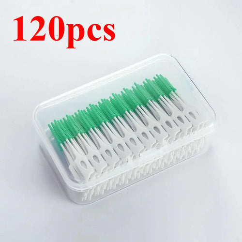 200/400pcs Interdental Silicone Brushes Dental Toothpicks Brush
