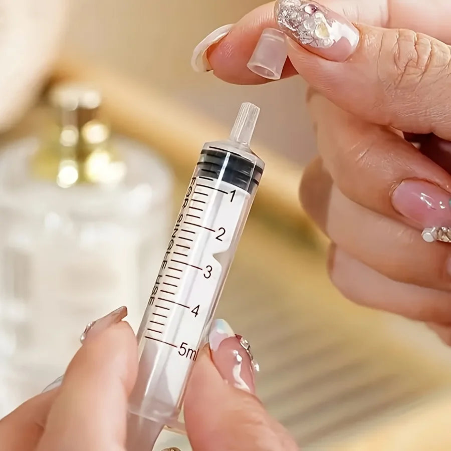 10/20pcs 5ml syringe plastic perfume dispenser tool refills cosmetics