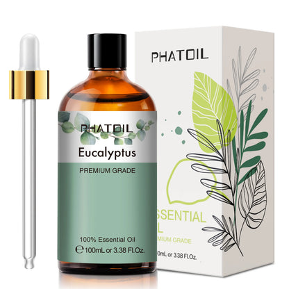 PHATOIL 100ml Eucalyptus Essential Oils Pure Lavender Vanilla Jasmine