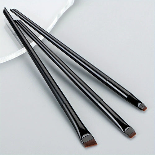 3pcs Makeup Brush Set,Blade eyeliner brush fine oblique head eyebrow