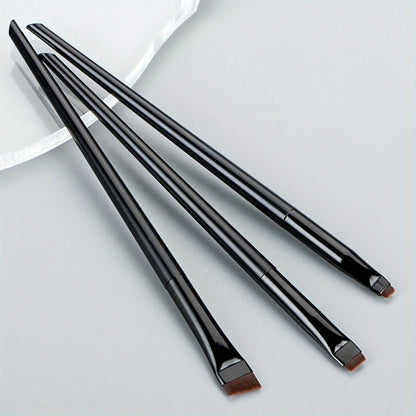 3pcs Makeup Brush Set,Blade eyeliner brush fine oblique head eyebrow