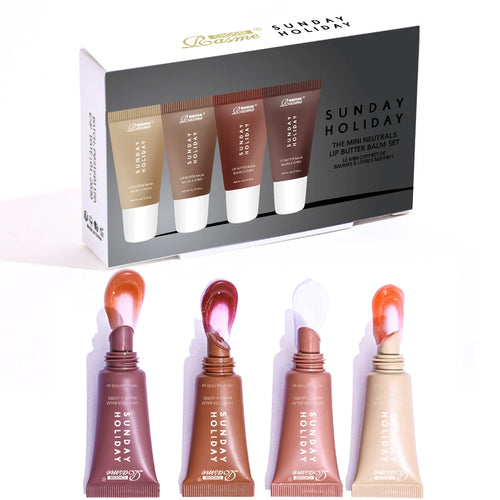 4-Color Long-Lasting Lip Gloss Set Liquid Matte Lipstick Non-Stick Cup