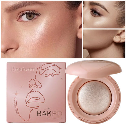 Long-lasting waterproof fine shimmer highlighter, natural glossy