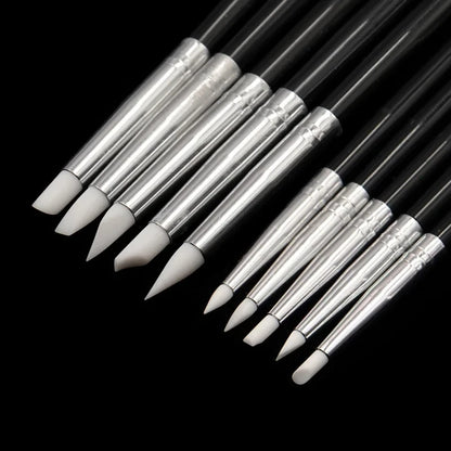 5Pcs Dental Resin Silicone Shaping Pen Brush Art Brush Dentistry