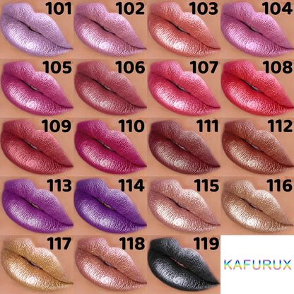 19 colors glitter lipstick hydrating red pink sparkling shine lip