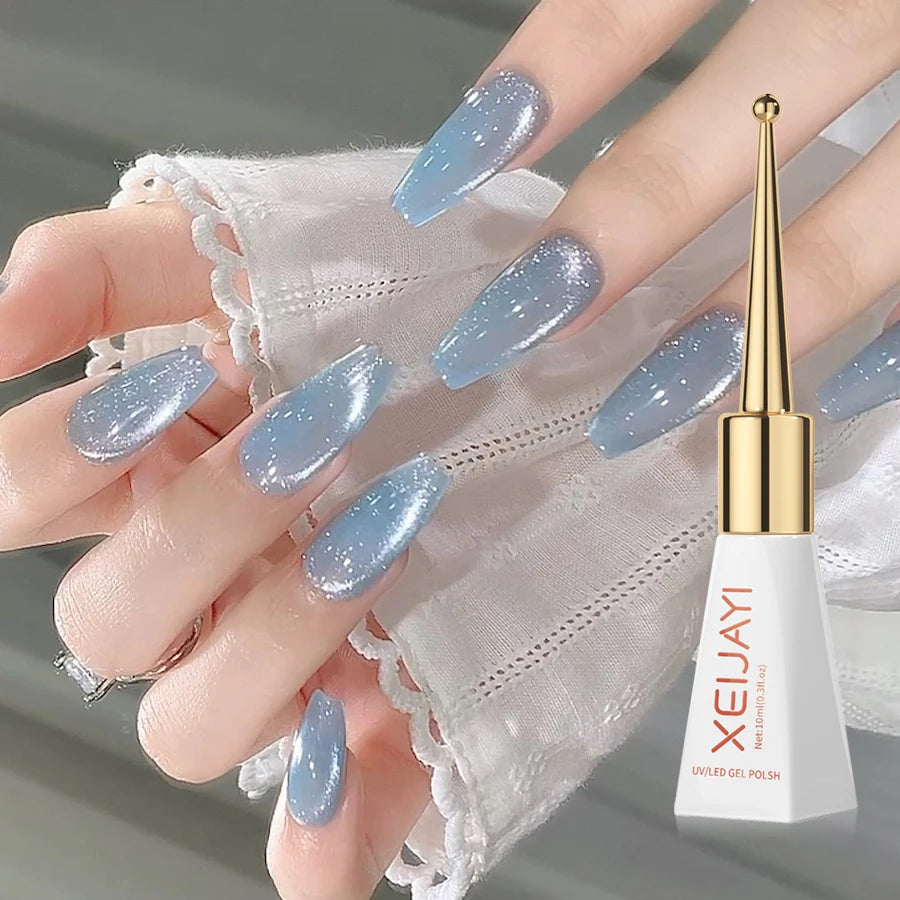 1pc 10ml Chili Peppers Magnetic Cat Eye Chrome Nail Powder Chameleon