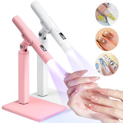Portable Nail UV LED Lamp And LED Light Support Base Rechargeable for
