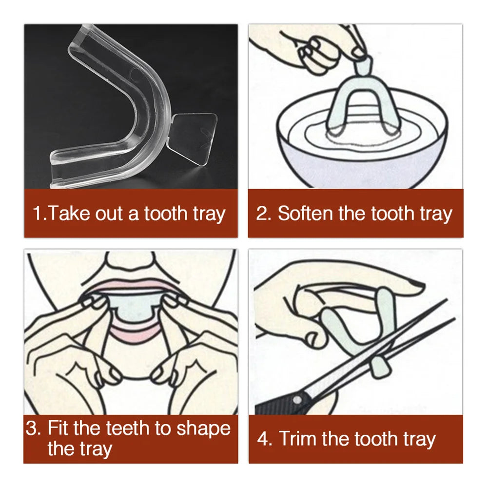 1/4/8pcs Anti Snoring Bruxism Sleeping Mouth Guard Tray Stop Teeth