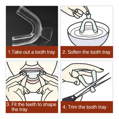 1/4/8pcs Anti Snoring Bruxism Sleeping Mouth Guard Tray Stop Teeth