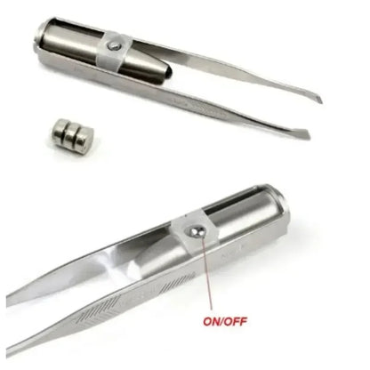 Eyebrow Tweezer with LED Light Smart Design Precision Eyelash Hair