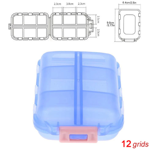 Tcare Portable Pill Case Folding Medicine Drugs Pills Capsule Tablet