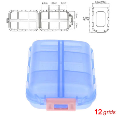 Tcare Portable Pill Case Folding Medicine Drugs Pills Capsule Tablet