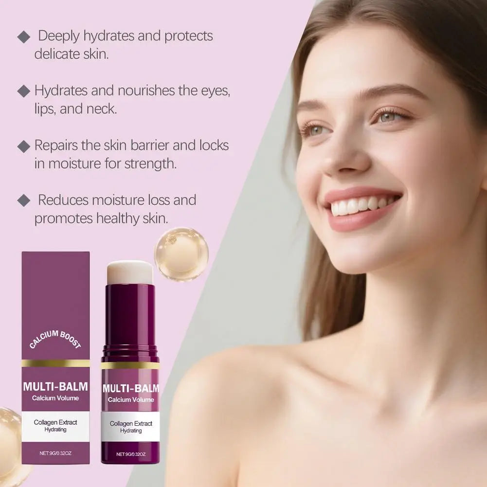 1/2/3PCS Calcium Volume Multi Balm Stick,Collagen Moisturing Stick