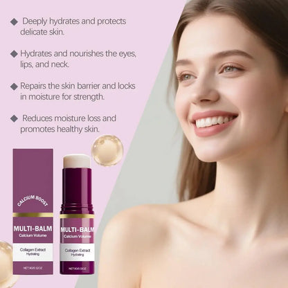 1/2/3PCS Calcium Volume Multi Balm Stick,Collagen Moisturing Stick