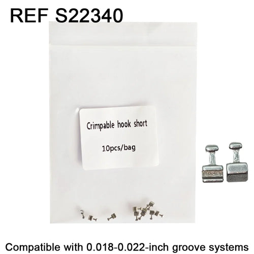10pcs/Pack Dental Orthodontic Lingual Button Bottom Bondable Metal