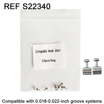 10pcs/Pack Dental Orthodontic Lingual Button Bottom Bondable Metal