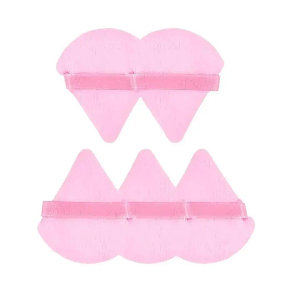 3/5/6 Pcs Triangle Powder Puff For Loose Powder Liquid Cosmetic Soft