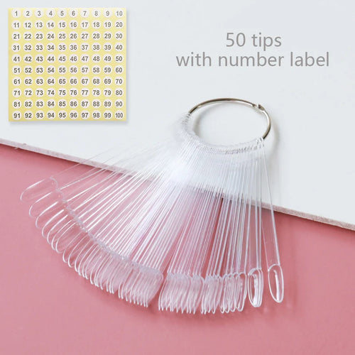 80/50/20pcs Nail Display Sticks Nail Swatch False Nail Tips Nail Gel
