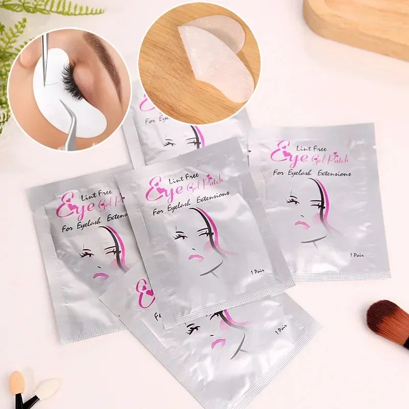 50Pairs Eyelash Pad Gel Patch Grafting Eyelashes Under Eye Patches For