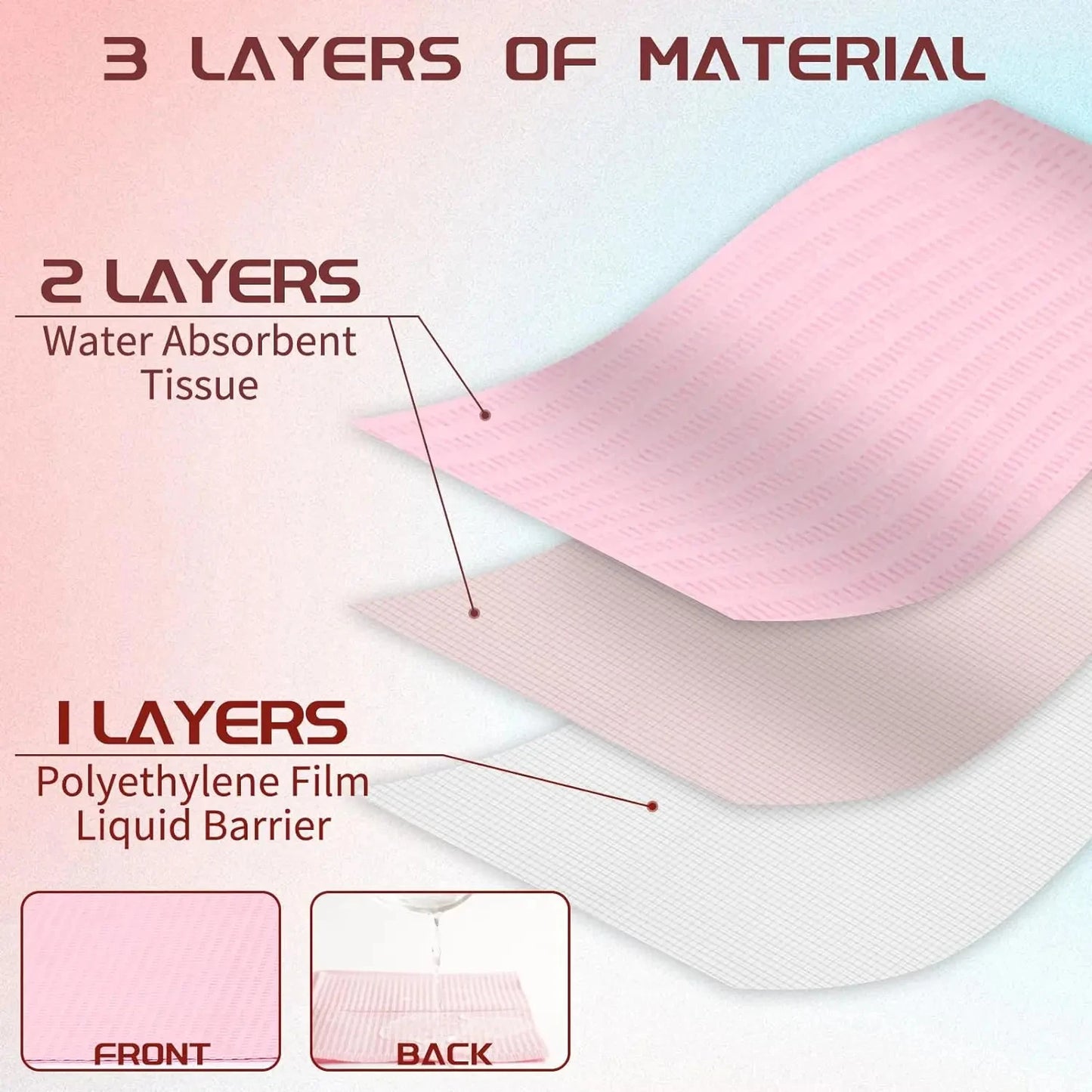 125pcs Disposable Waterproof Tattoo Clean Pad Tattoo Bibs Table Covers