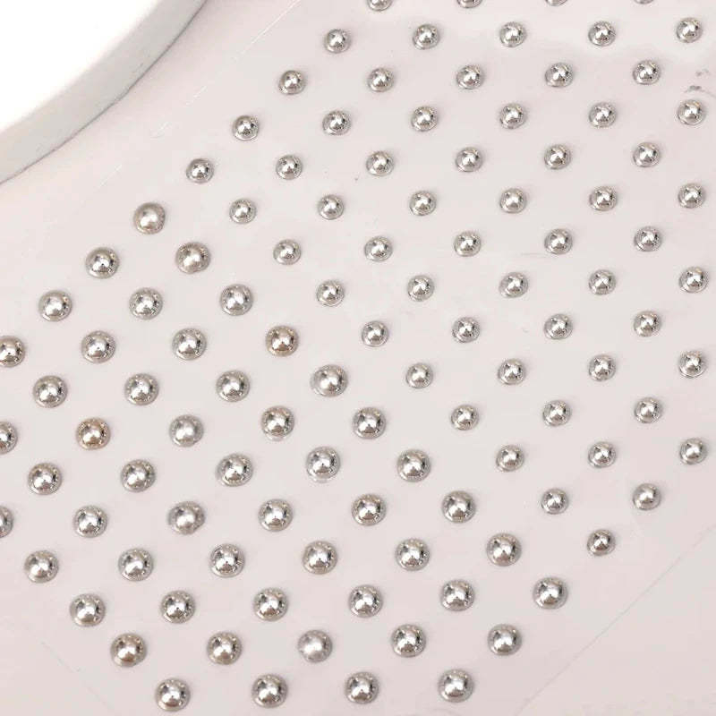 Silvery Fake Lip Eyebrow Ear Stickers Non Piercied Earring Studs Teens