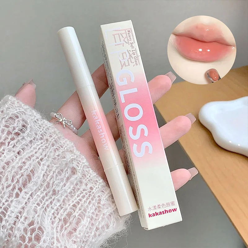 Kakashow Mirror Watery Lip Gloss Iron Brush Head Jelly Lipgloss