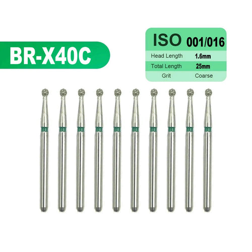 10pcs Dental High Speed Diamond Burs Dentistry Cavity