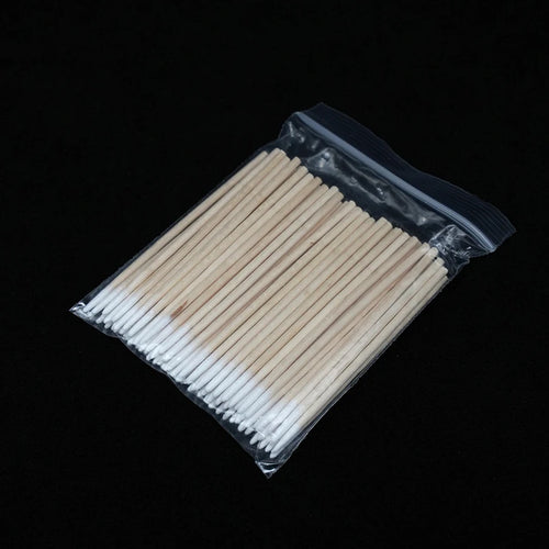 300Pcs Nails Wood Cotton Swab Clean Sticks Nail Polish Remover Art