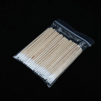 300Pcs Nails Wood Cotton Swab Clean Sticks Nail Polish Remover Art