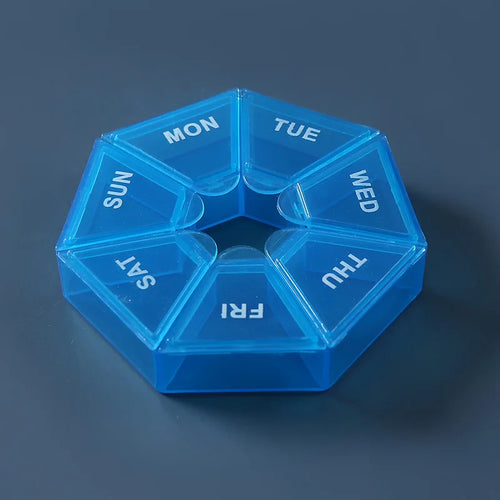 1Pcs Pill Case Plastic 7 Days Tablet Candy Box Portable Storage Tablet