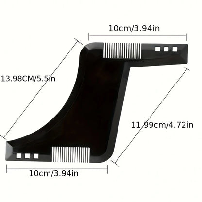 Men Black Plastic Moustache Moulding Comb Straighten Comb Cutter Beard