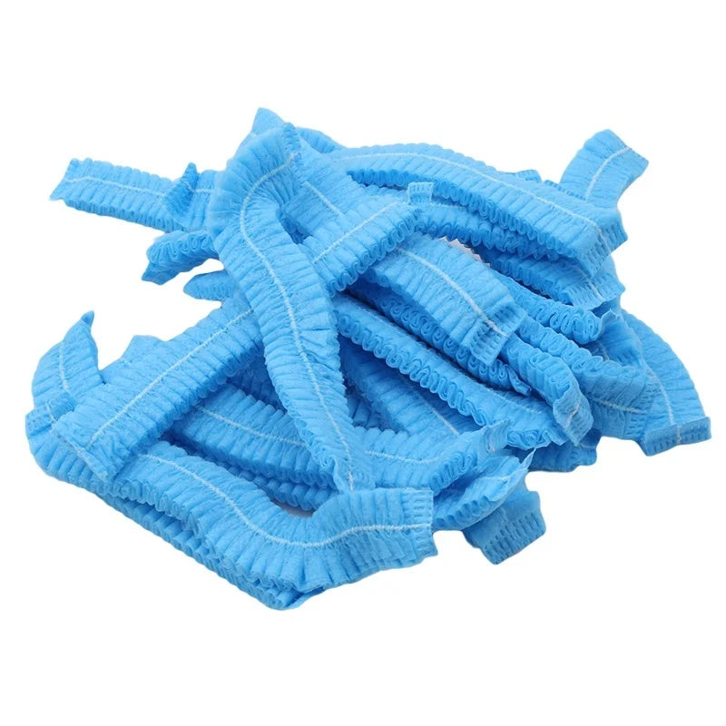 100 PCS Disposable Microblading Non Woven Fabric Makeup Hair Net Cap