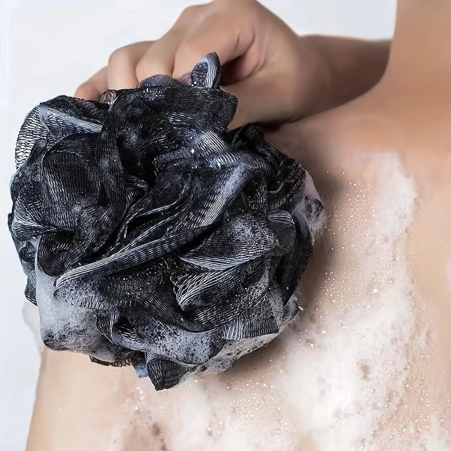 Exfoliating Body Scrubber Set - Includes Back Scrubber, Bath Glove And