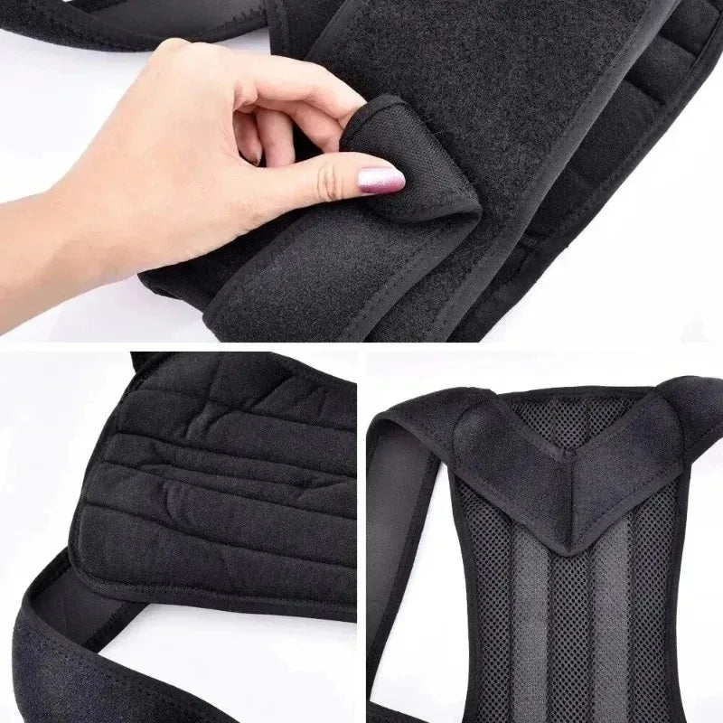 1pcs Adjustable Back Posture Corrector With Breathable Shoulder And