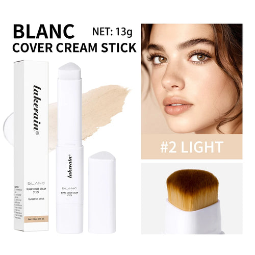 2-in-1 Color-Changing Foundation Stick Liquid Lightweight Moisturizing