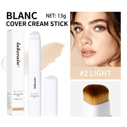 2-in-1 Color-Changing Foundation Stick Liquid Lightweight Moisturizing