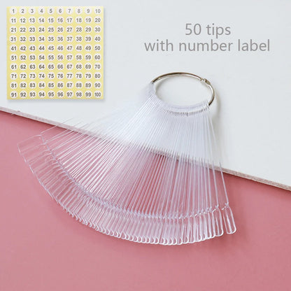 80/50/20pcs Nail Display Sticks Nail Swatch False Nail Tips Nail Gel