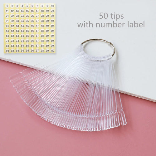 80/50/20pcs Nail Display Sticks Nail Swatch False Nail Tips Nail Gel