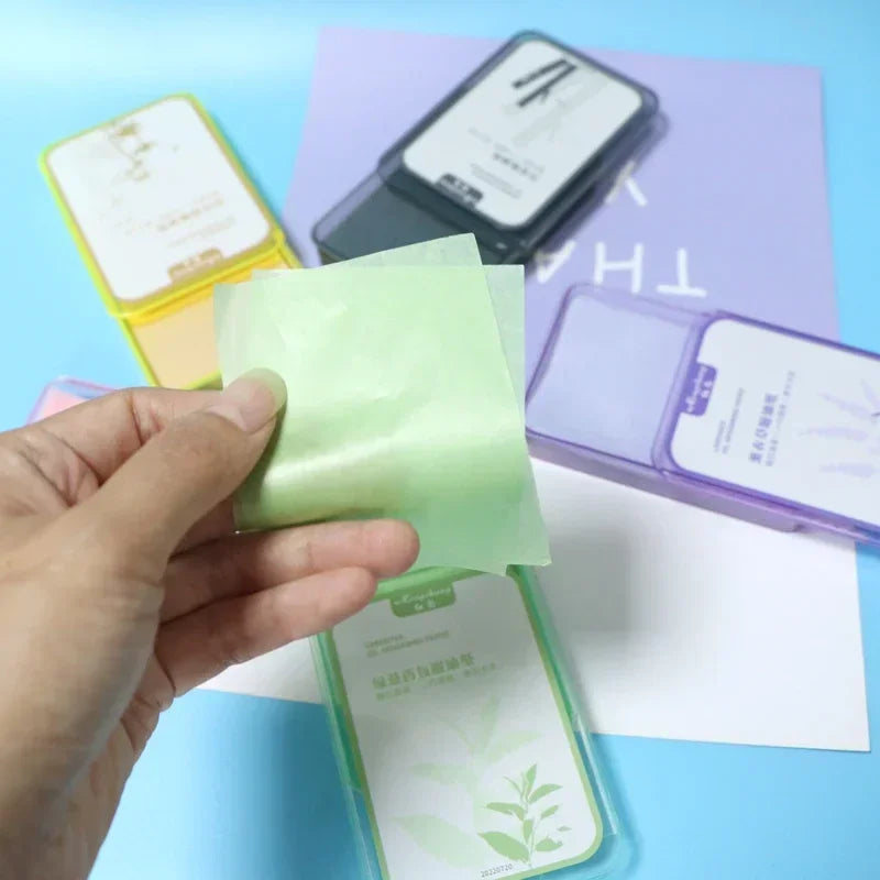 300PcsFace Oil Absorbing Paper Summer Oil Control Wipes Absorbing