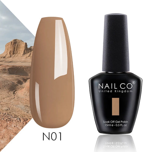 NAILCO 15ml Translucent Color Gel Nail Polish Vernis Semi Permanent UV