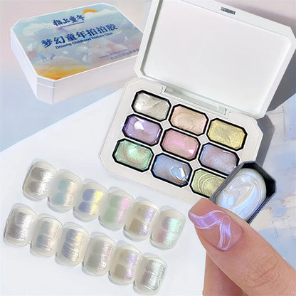 1pc 9-color patting gel gradient dream pearlescent texture soak off
