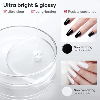 KODIES GEL NEW Super Shine Top Coat Gel Nail Polish UV Diamond Topcoat