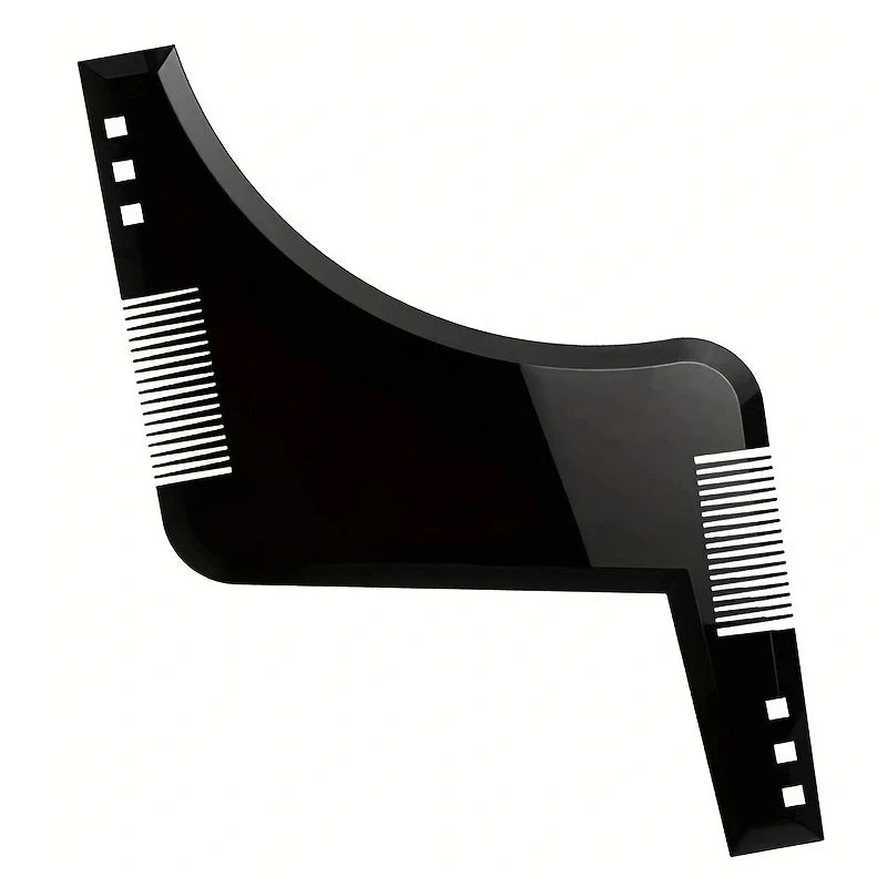 Men Black Plastic Moustache Moulding Comb Straighten Comb Cutter Beard