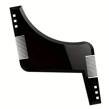 Men Black Plastic Moustache Moulding Comb Straighten Comb Cutter Beard
