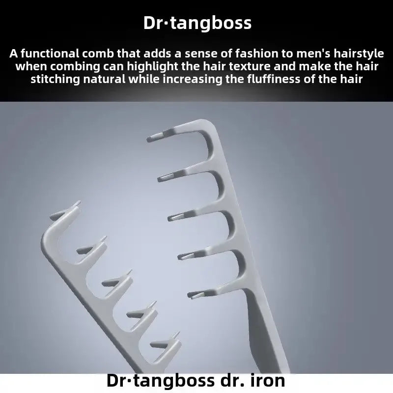 Volumizing Wide-Tooth Hair Styling Comb Curling Tools Fluffy Texture