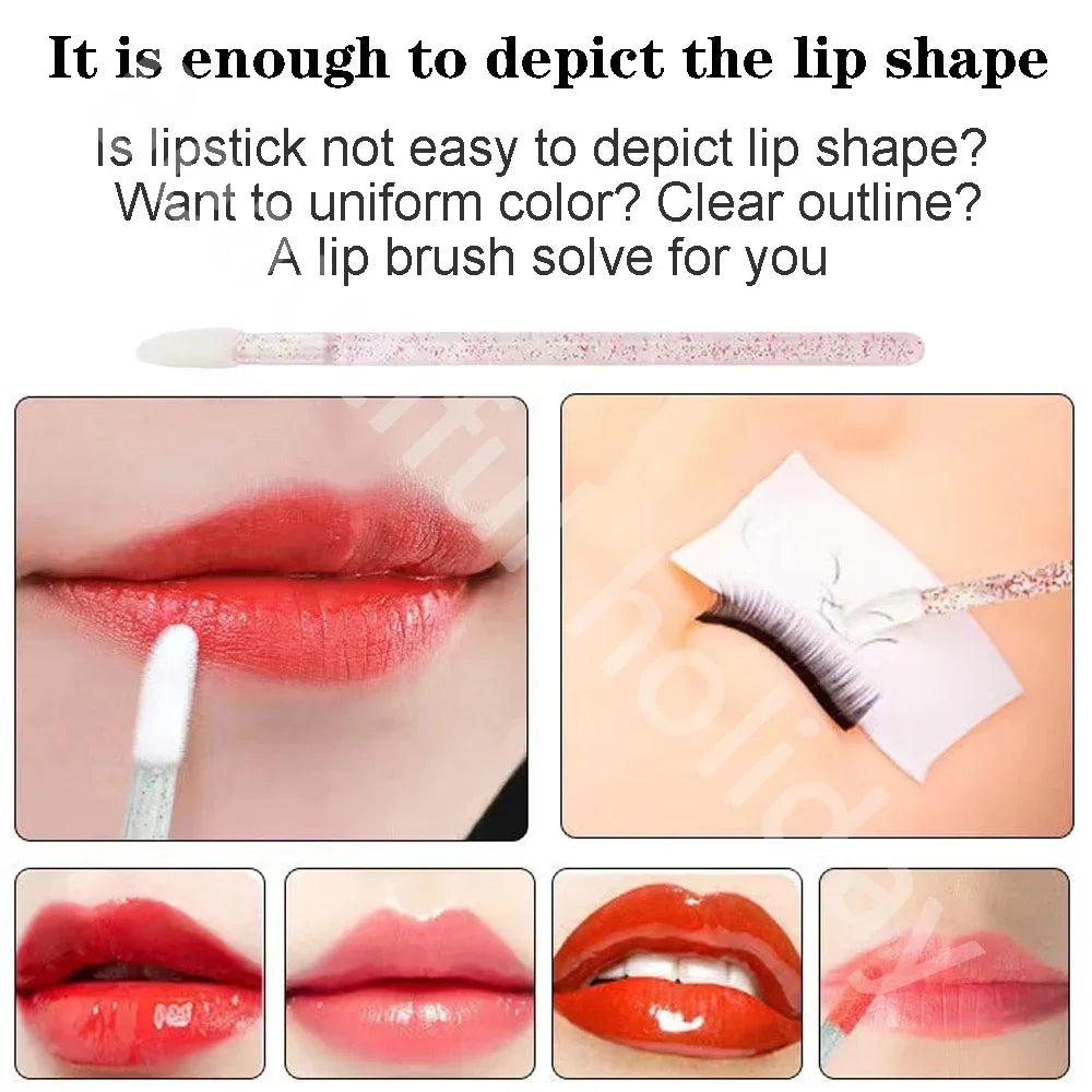 200/300/500Pcs Disposable Lip Lint Free Applicators Lipstick Testers