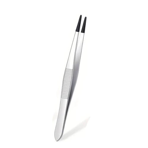 1/4 Pieces Tweezers With Rubber Tips Tweezers Rubber PVC Silicone