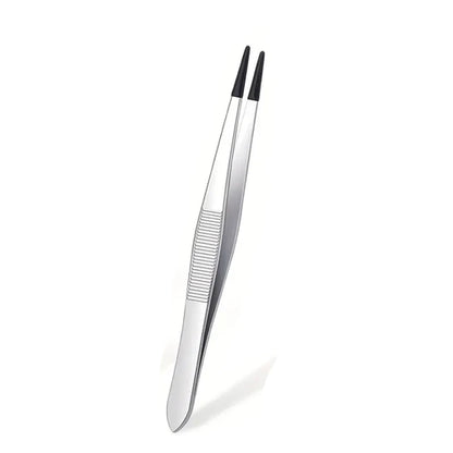 1/4 Pieces Tweezers With Rubber Tips Tweezers Rubber PVC Silicone