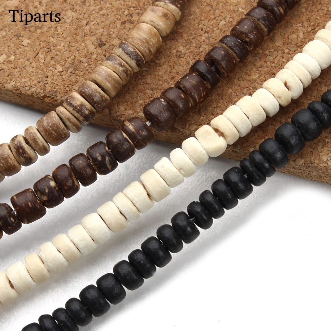 100-300pcs/string 5mm Round Natural Wood Spacer Beads, Wooden Prayer Beads for DIY Necklaces Bracelets, Jewelry Making Supplies